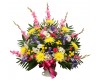 Bright Spring Funeral Basket
